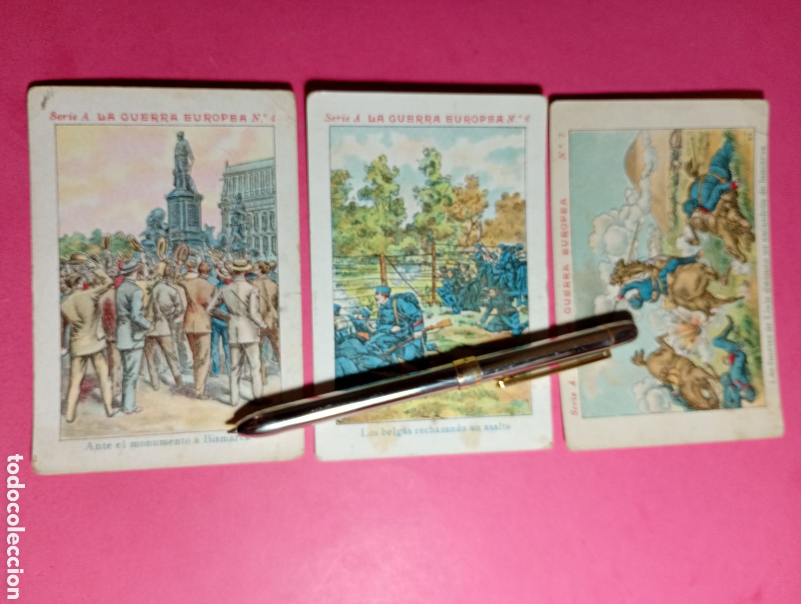 Coleccionismo Cromos antiguos: CHOCOLATE JUNCOSA BCN. ''LA GUERRA EUROPEA'' 12 ANTIGUOS CROMOS SERIE A ver detalles en descripci&oacute;n