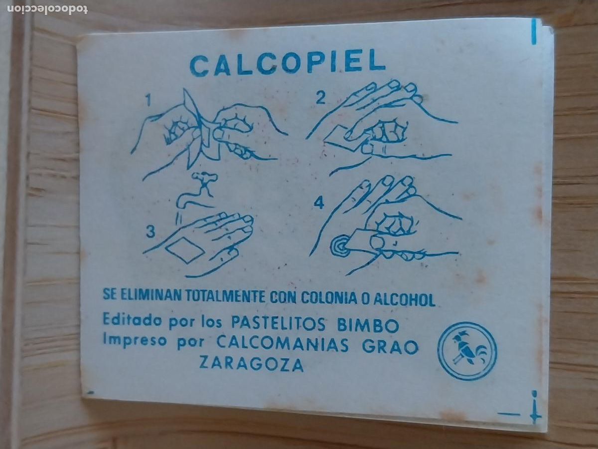 Coleccionismo Cromos antiguos: BIMBO CALCOPIEL TATOO TATUAJE INDIO 4 X 3CMS SIN USO QUIOSCO A&Ntilde;OS 70 *