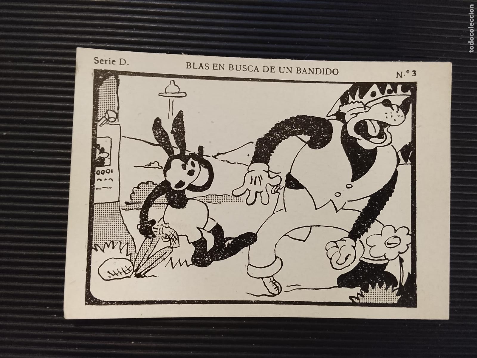 Coleccionismo Cromos antiguos: BLAS EN BUSCA DE UN BANDIDO - OSWALD THE LUCKY RABBIT -N&ordm; 3-CROMO ANTIGUO - WALT DISNEY (115.976-2)
