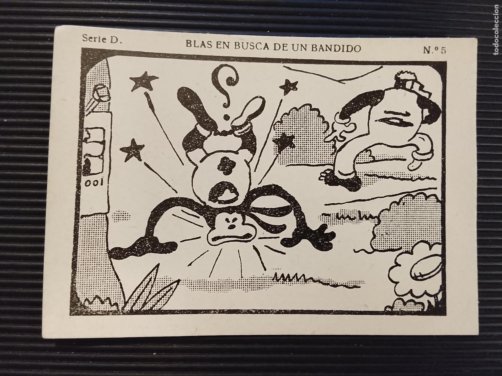 Coleccionismo Cromos antiguos: BLAS EN BUSCA DE UN BANDIDO - OSWALD THE LUCKY RABBIT -N&ordm; 5-CROMO ANTIGUO - WALT DISNEY (115.976-3)
