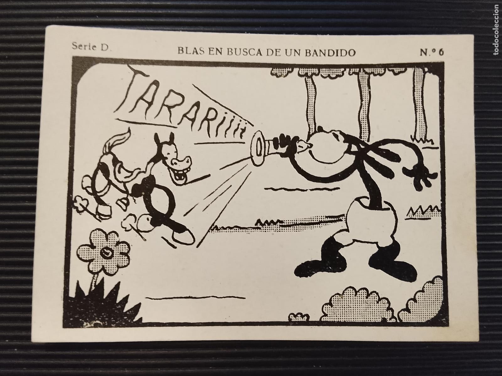 Coleccionismo Cromos antiguos: BLAS EN BUSCA DE UN BANDIDO - OSWALD THE LUCKY RABBIT -N&ordm; 6-CROMO ANTIGUO - WALT DISNEY (115.976-4)