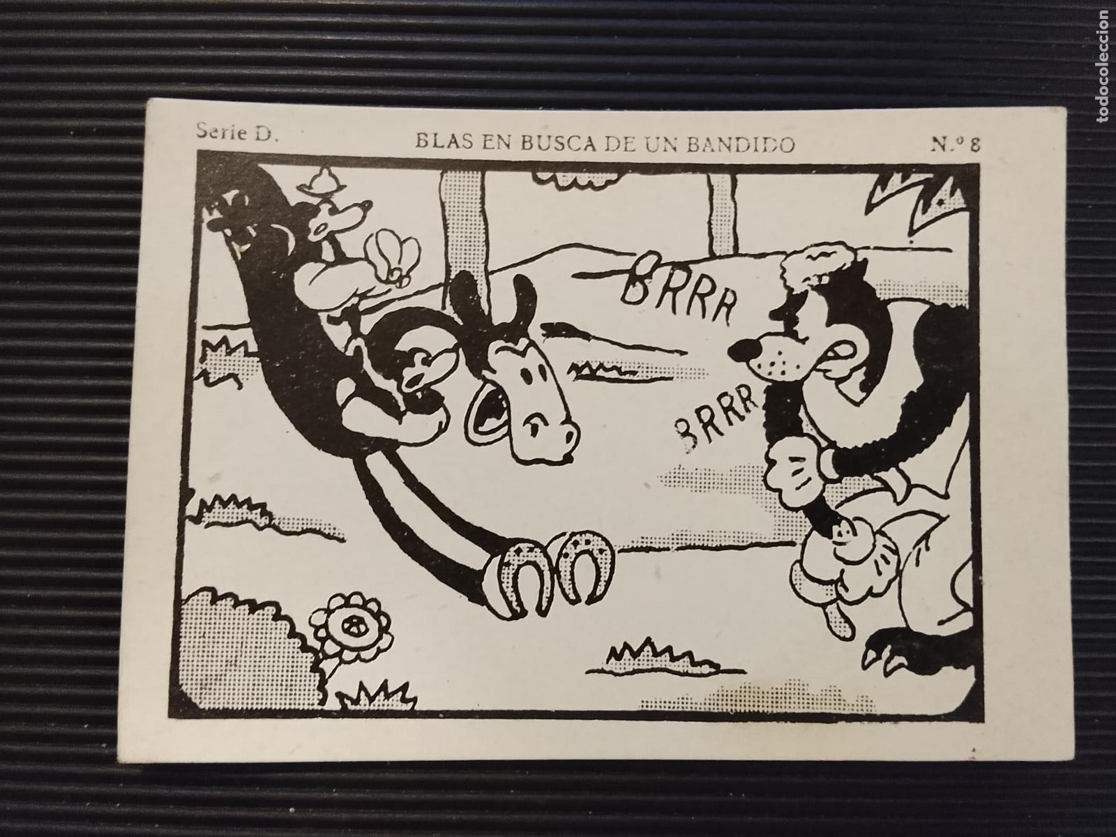 Coleccionismo Cromos antiguos: BLAS EN BUSCA DE UN BANDIDO - OSWALD THE LUCKY RABBIT -N&ordm; 8-CROMO ANTIGUO - WALT DISNEY (115.976-5)