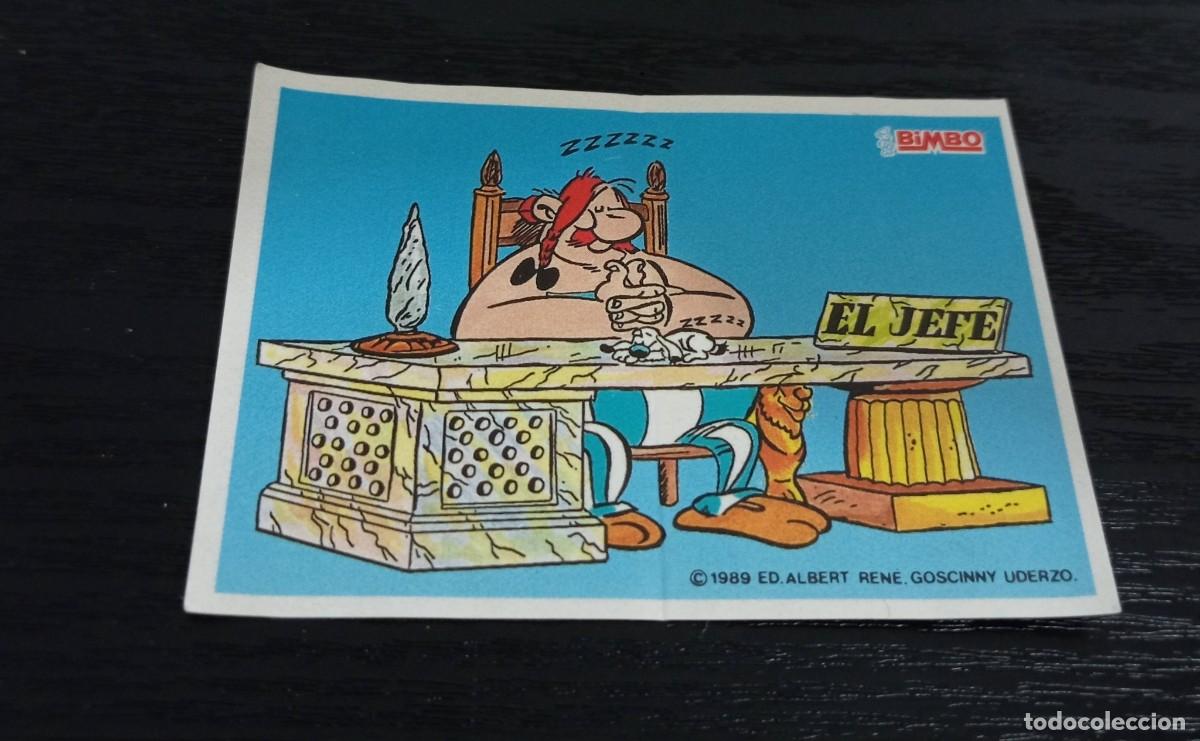 Coleccionismo Cromos antiguos: -CROMO BIMBO ASTERIX Y OBELIX PASTEL ASTERIX 1989 : EL JEFE