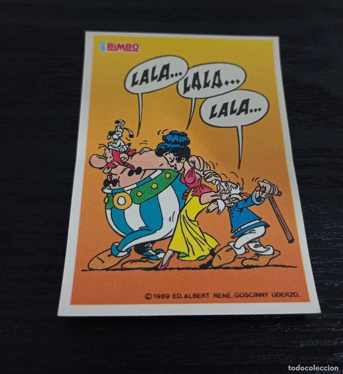 Coleccionismo Cromos antiguos: -CROMO BIMBO ASTERIX Y OBELIX PASTEL ASTERIX 1989 : LALA LALA LALA