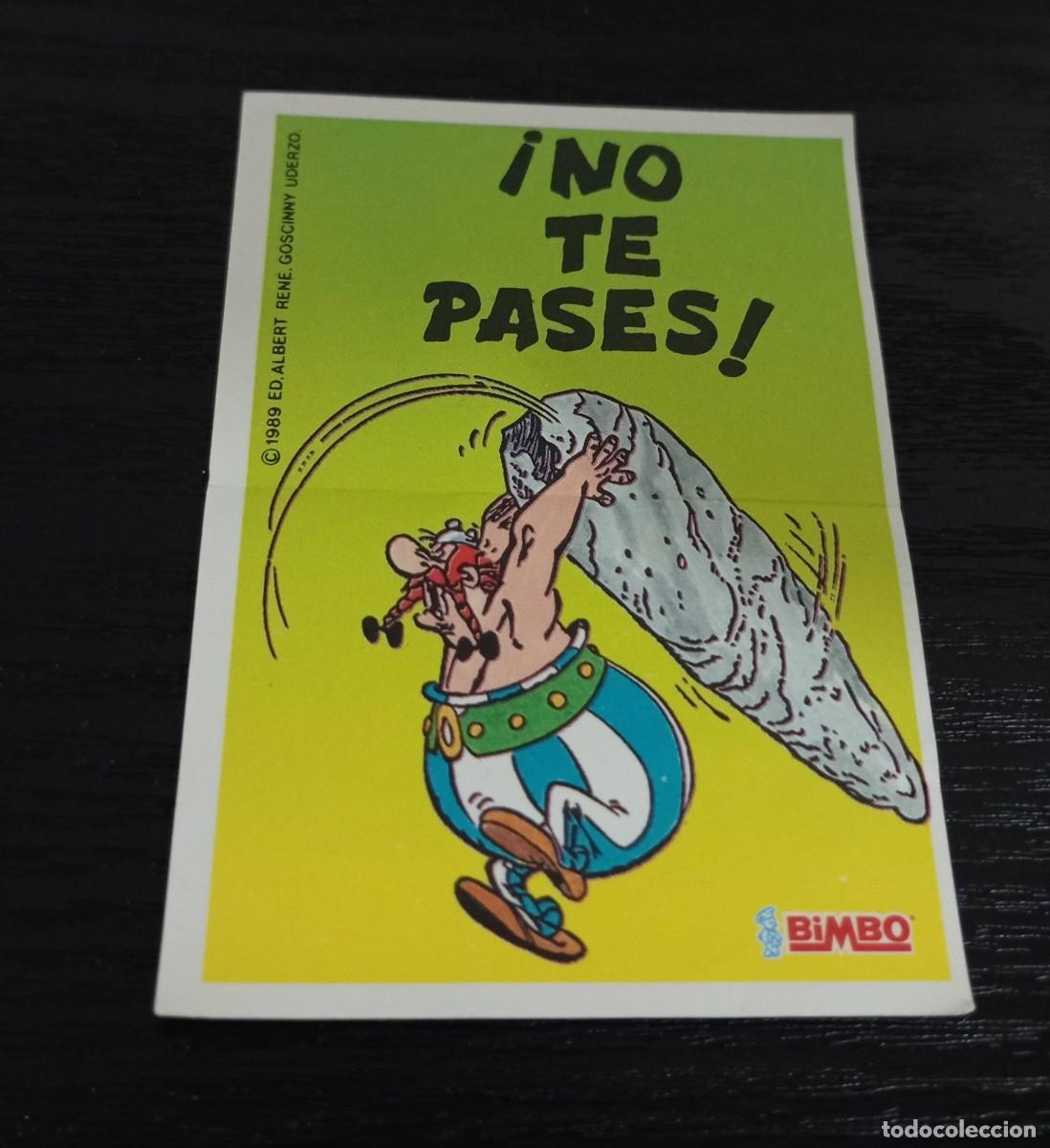Coleccionismo Cromos antiguos: -CROMO BIMBO ASTERIX Y OBELIX PASTEL ASTERIX 1989 : NO TE PASES