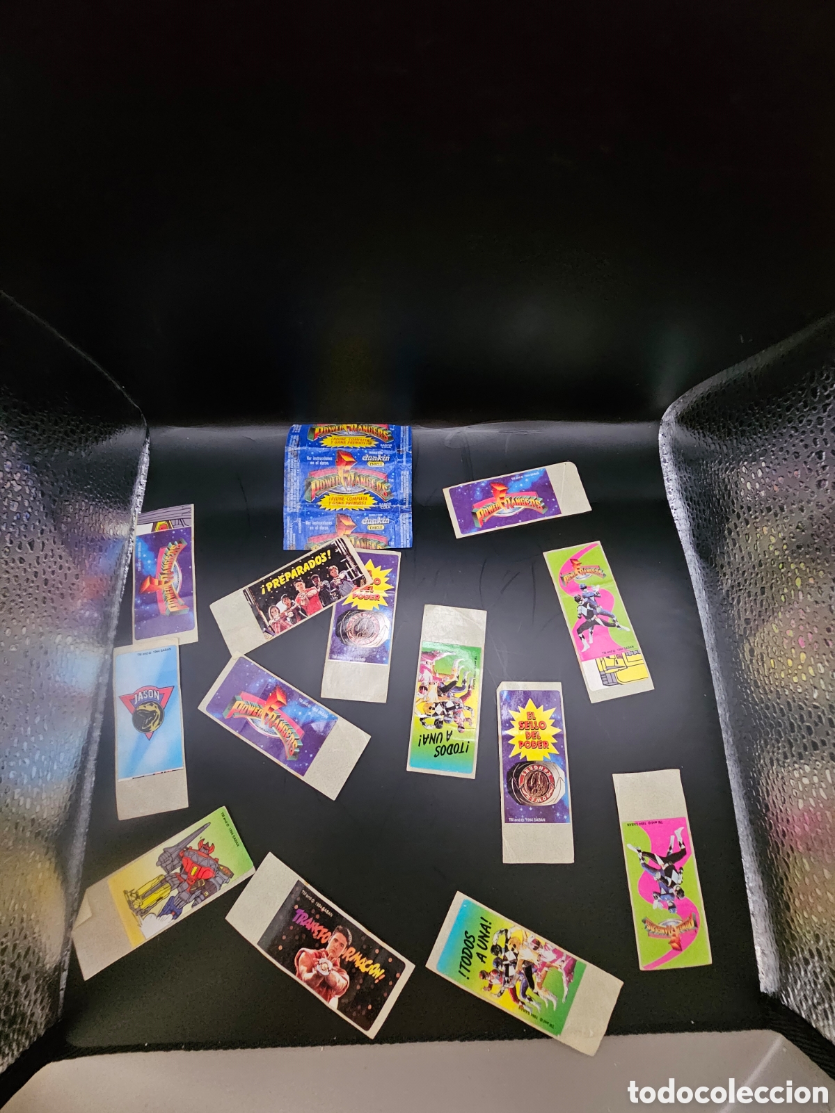 Coleccionismo Cromos antiguos: Chicle cromo Power Rangers +envoltorio