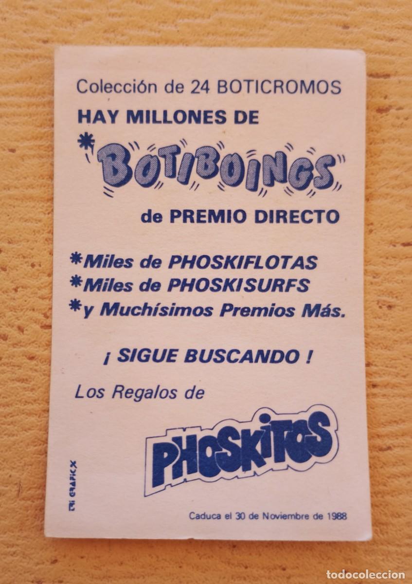 Coleccionismo cromos antiguos: Cromo Phoskitos Botiboings Cabrio Hola - Foto 2