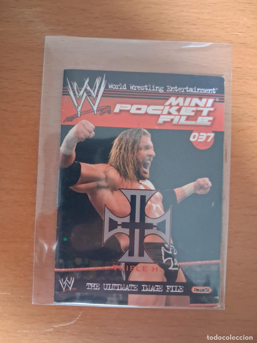 Coleccionismo cromos antiguos: WWE Mini Pocket File 37 Triple H - Foto 1
