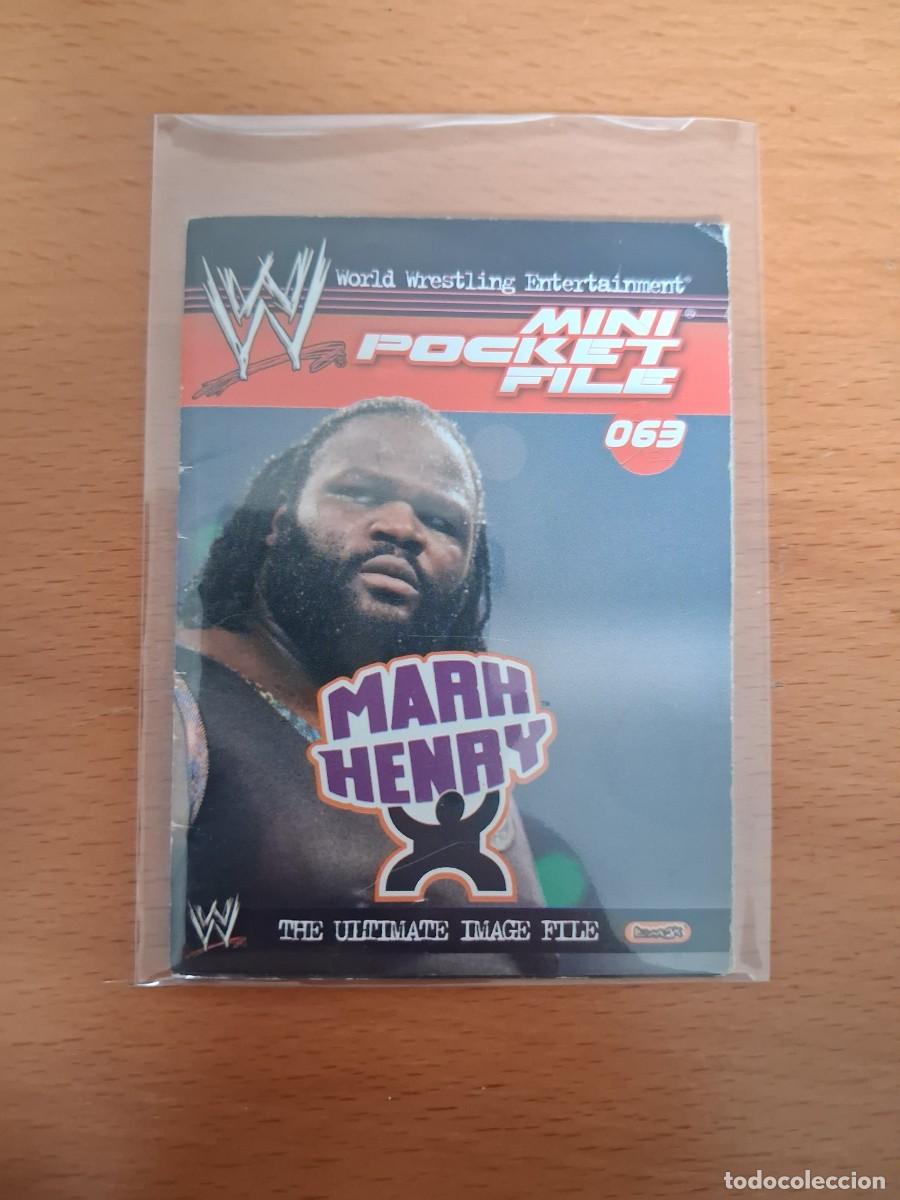 Coleccionismo cromos antiguos: WWE Mini Pocket File 63 Mark Henry - Foto 1