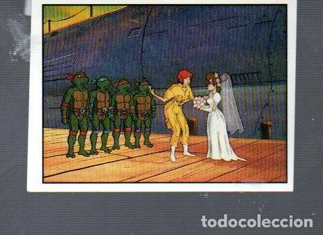 Coleccionismo Cromos antiguos: CROMO DE TURTLES DE PANINI DEL A&Ntilde;O 1990 MIRAGE STUDIOS N&ordm; 186 NO ESTUVO PEGADO