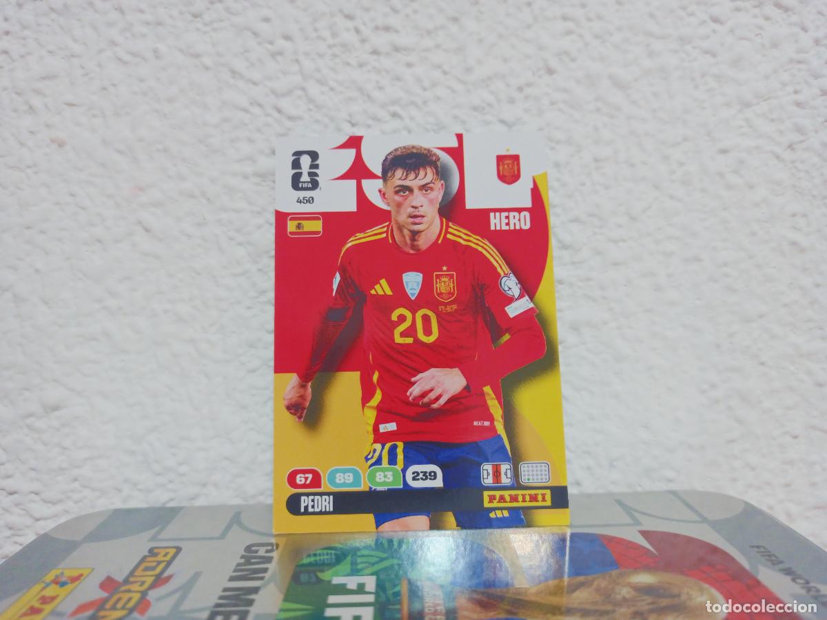 Coleccionismo Cromos antiguos: 450 PEDRI CENTROCAMPISTA ESPA&Ntilde;A PANINI WORLD CUP 26 25 26