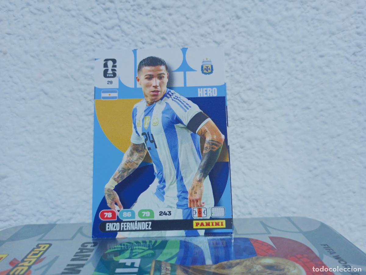 Coleccionismo Cromos antiguos: 29 ENZO FERN&Aacute;NDEZ CENTROCAMPISTA ARGENTINA PANINI WORLD CUP 26 25 26