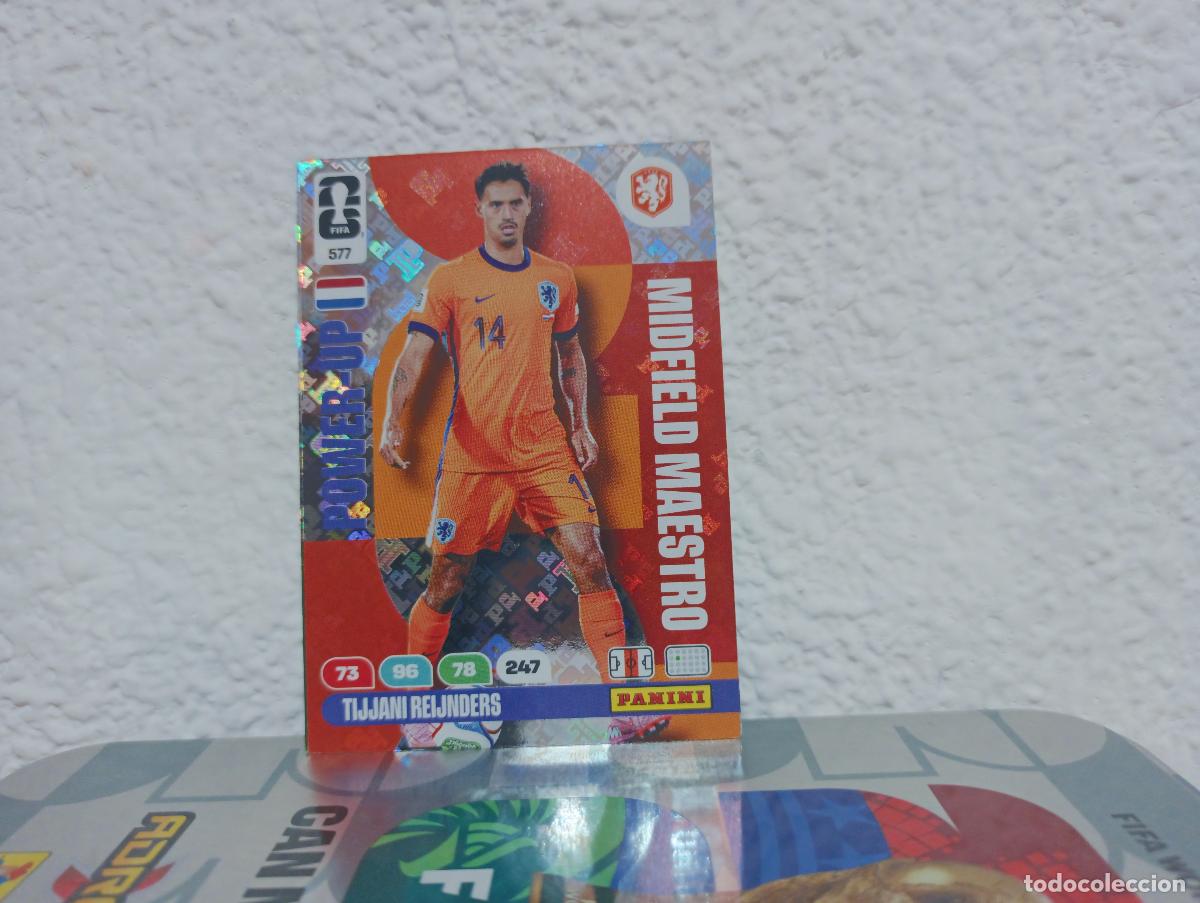 Collectionnisme Cartes &agrave; collectionner anciennes: 577 TIJJANI REIJNDERS MIDFIELD MAESTRO PA&Iacute;SES BAJOS PANINI WORLD CUP 26 25 26