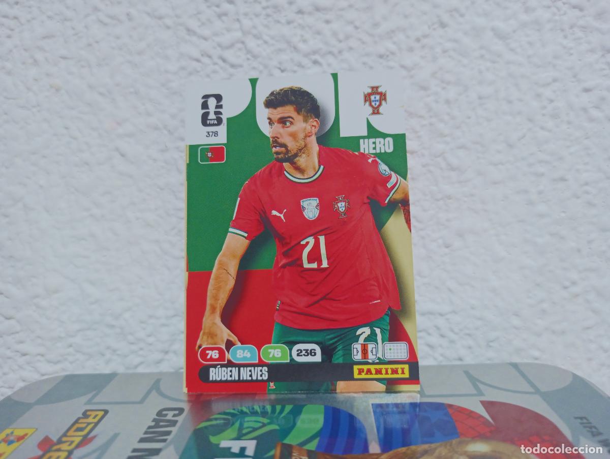 Collectionnisme Cartes &agrave; collectionner anciennes: 378 R&Uacute;BEN NEVES CENTROCAMPISTA PORTUGAL PANINI WORLD CUP 26 25 26