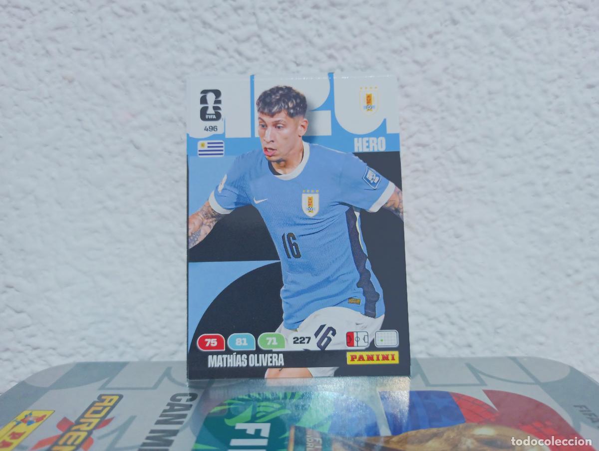 Collezionismo Figurine antiche: 496 MATH&Iacute;AS OLIVERA DEFENSA URUGUAY PANINI WORLD CUP 26 25 26