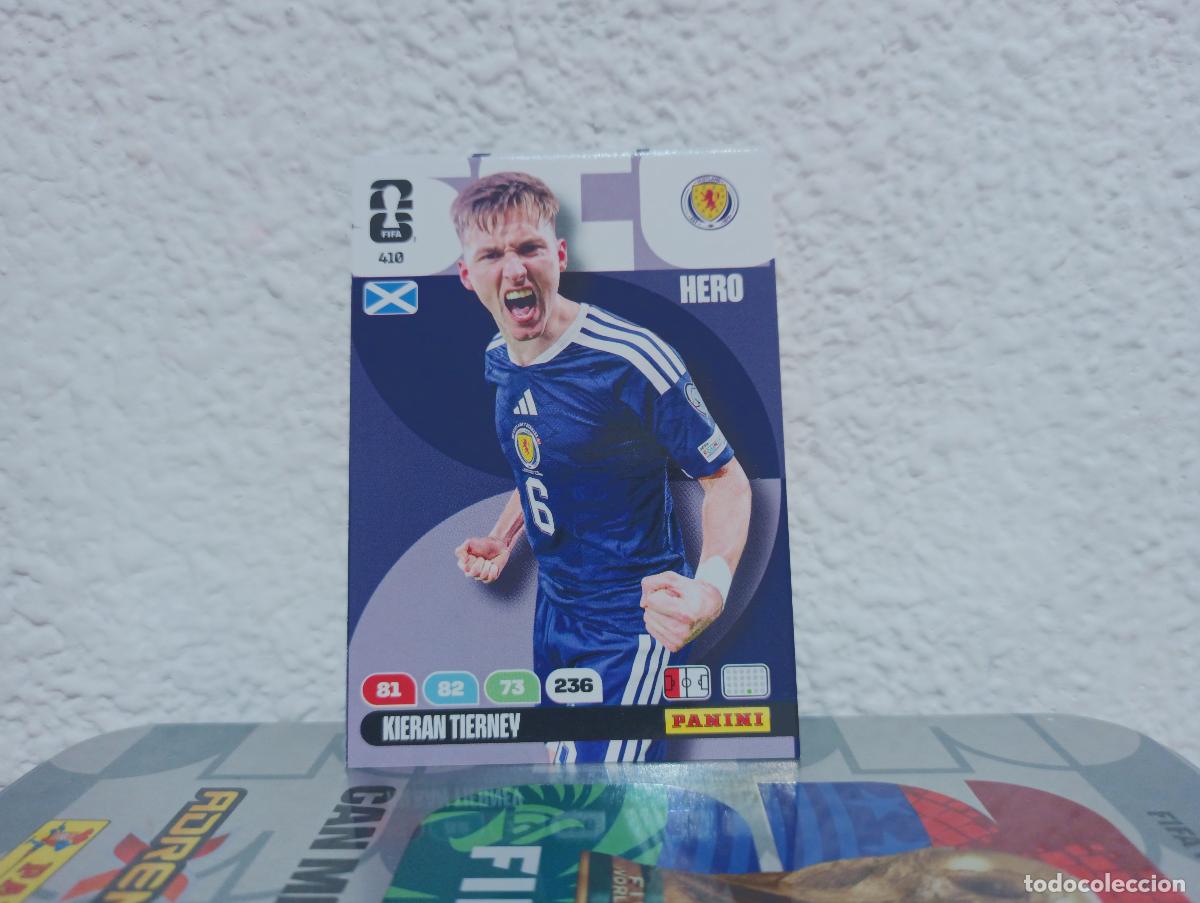 Collezionismo Figurine antiche: 410 KIERAN TIERNEY DEFENSA ESCOCIA PANINI WORLD CUP 26 25 26