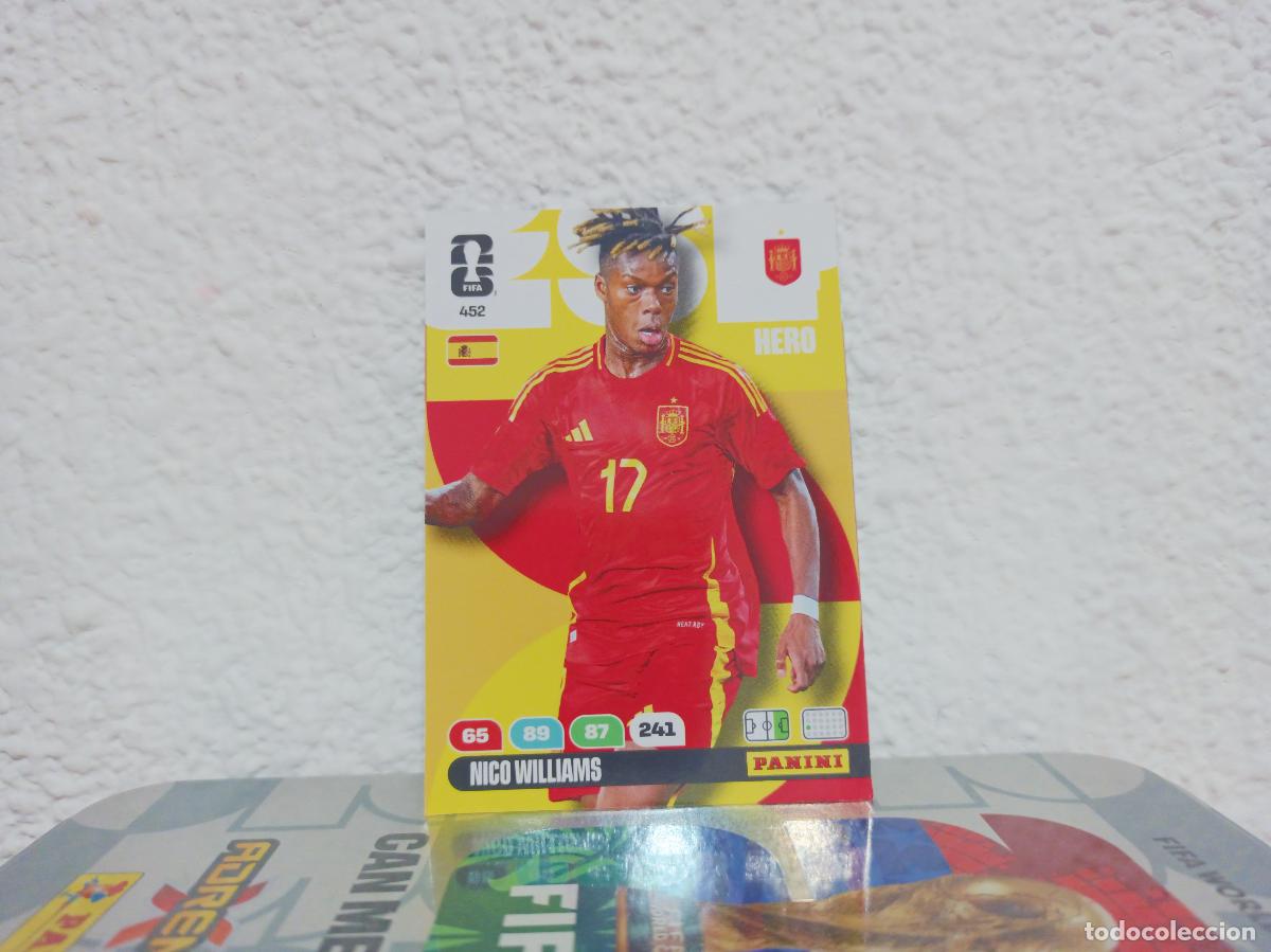 Collezionismo Figurine antiche: 452 NICO WILLIAMS DELANTERO ESPA&Ntilde;A PANINI WORLD CUP 26 25 26