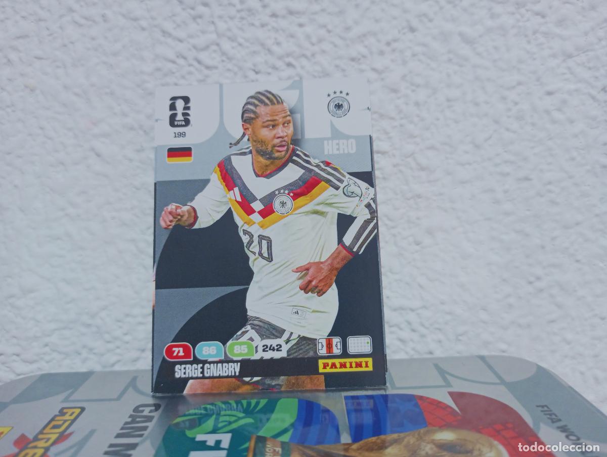 Coleccionismo Cromos antiguos: 199 SERGE GNABRY DELANTERO ALEMANIA PANINI WORLD CUP 26 25 26