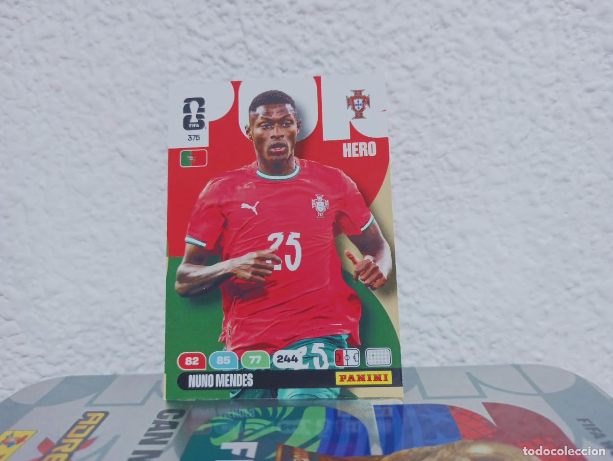 Coleccionismo Cromos antiguos: 375 NUNO MENDES DEFENSA PORTUGAL PANINI WORLD CUP 26 25 26