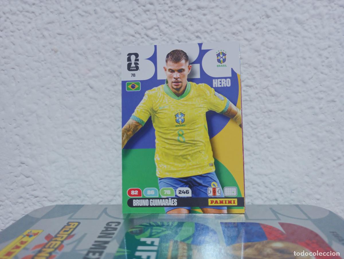 Coleccionismo Cromos antiguos: 78 BRUNO GUIMAR&Atilde;ES CENTROCAMPISTA BRASIL PANINI WORLD CUP 26 25 26