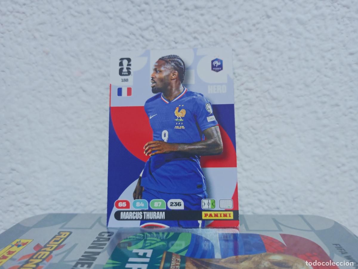 Coleccionismo Cromos antiguos: 188 MARCUS THURAM DELANTERO FRANCIA PANINI WORLD CUP 26 25 26