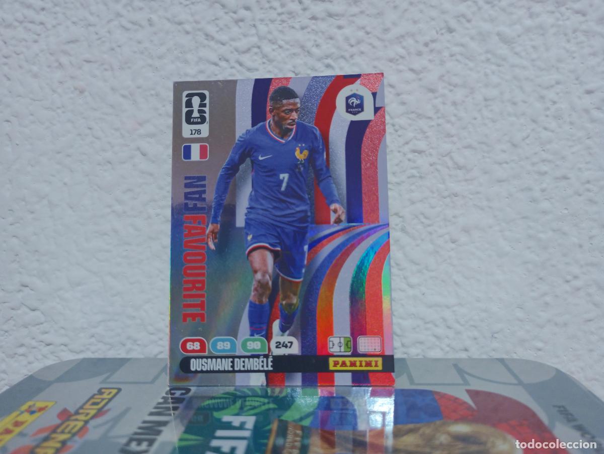 Coleccionismo Cromos antiguos: 178 OUSMANE DEMB&Eacute;L&Eacute; FAN FAVOURITE FRANCIA PANINI WORLD CUP 26 25 26