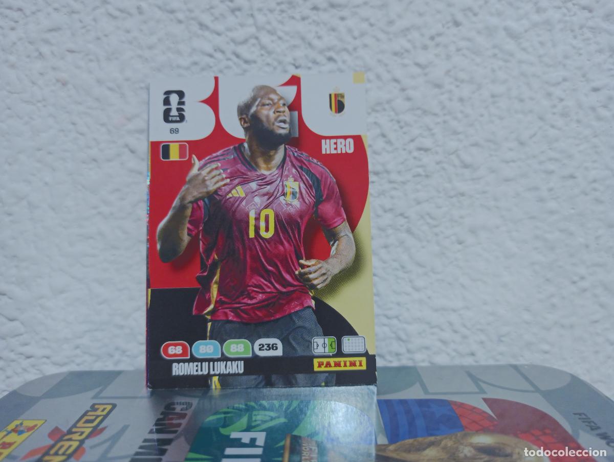 Coleccionismo Cromos antiguos: 69 ROMELU LUKAKU DELANTERO B&Eacute;LGICA PANINI WORLD CUP 26 25 26