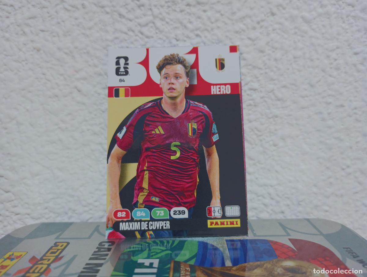 Coleccionismo Cromos antiguos: 64 MAXIM DE CUYPER DEFENSA B&Eacute;LGICA PANINI WORLD CUP 26 25 26