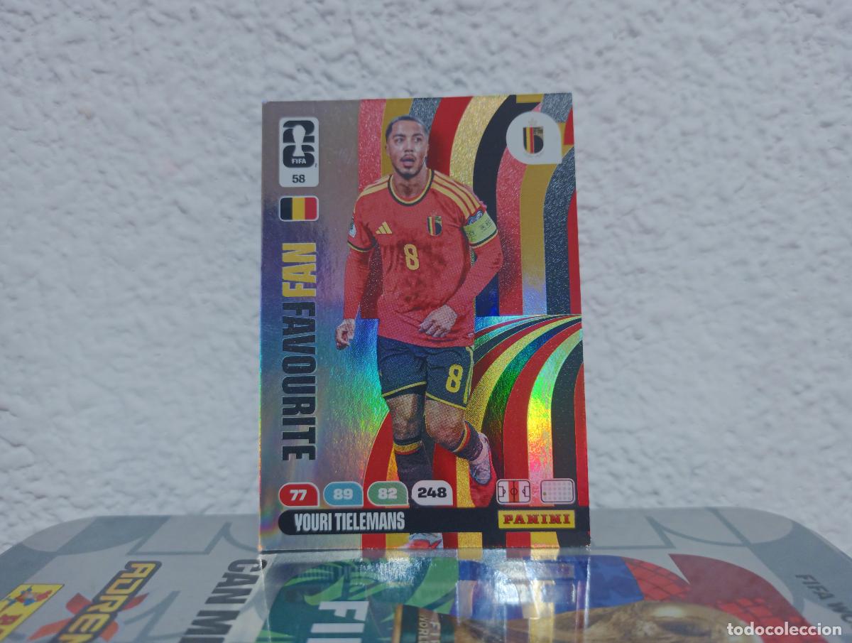 Coleccionismo Cromos antiguos: 58 YOURI TIELEMANS FAN FAVOURITE B&Eacute;LGICA PANINI WORLD CUP 26 25 26