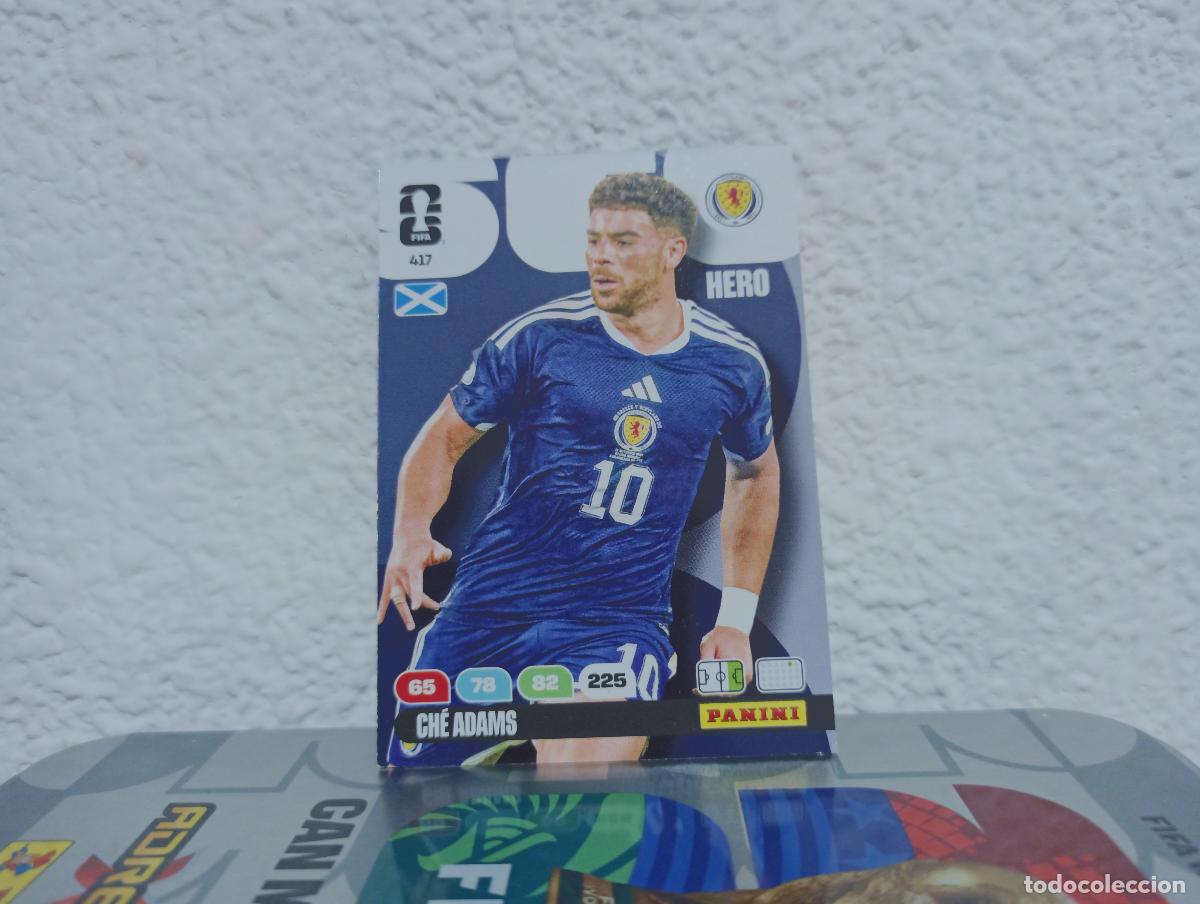 Coleccionismo Cromos antiguos: 417 CH&Eacute; ADAMS DELANTERO ESCOCIA PANINI WORLD CUP 26 25 26