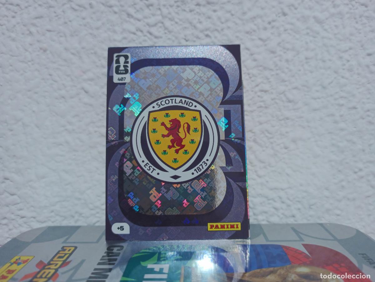 Coleccionismo Cromos antiguos: 407 TEAM CREST ESCUDO ESCOCIA PANINI WORLD CUP 26 25 26