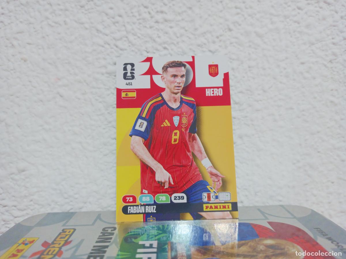 Collectable Antique Stickers: 451 FABI&Aacute;N RUIZ CENTROCAMPISTA ESPA&Ntilde;A PANINI WORLD CUP 26 25 26