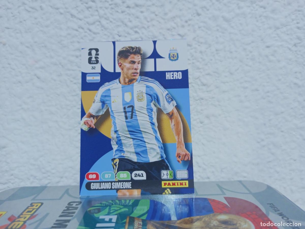 Collectable Antique Stickers: 32 GIULIANO SIMEONE DELANTERO ARGENTINA PANINI WORLD CUP 26 25 26