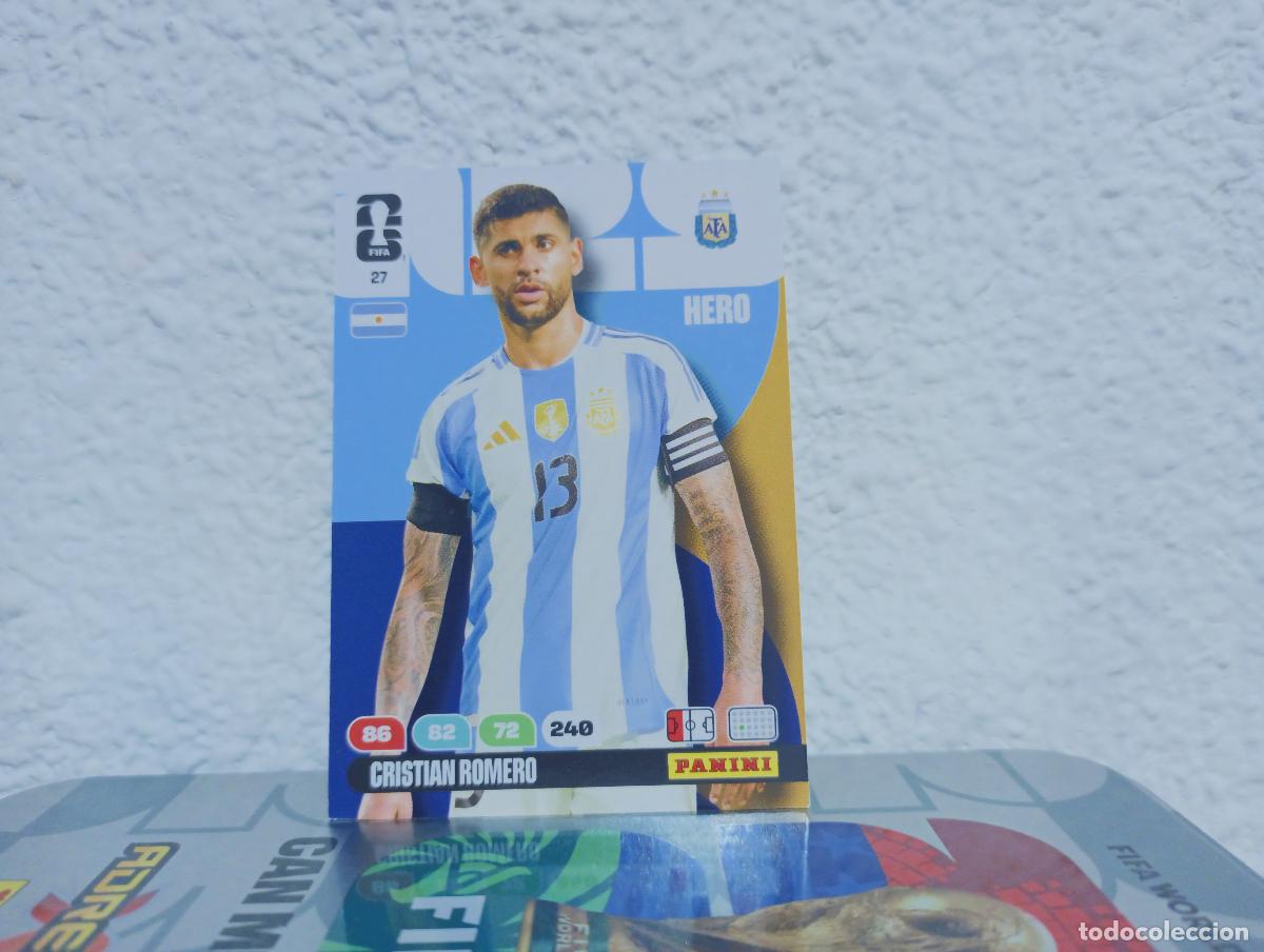 Collectable Antique Stickers: 27 CRISTIAN ROMERO DEFENSA ARGENTINA PANINI WORLD CUP 26 25 26