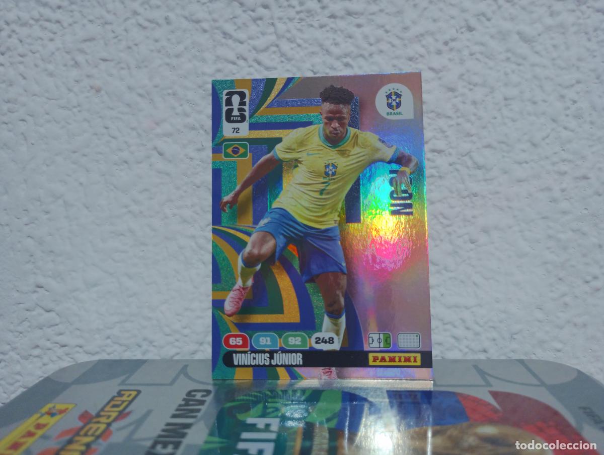 Collectable Antique Stickers: 72 VIN&Iacute;CIUS J&Uacute;NIOR ICON BRASIL PANINI WORLD CUP 26 25 26