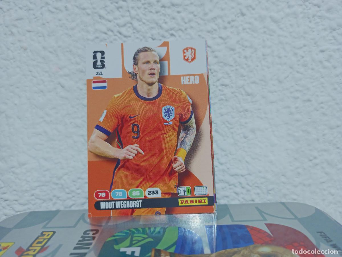 Collectable Antique Stickers: 321 WOUT WEGHORST DELANTERO PA&Iacute;SES BAJOS PANINI WORLD CUP 26 25 26