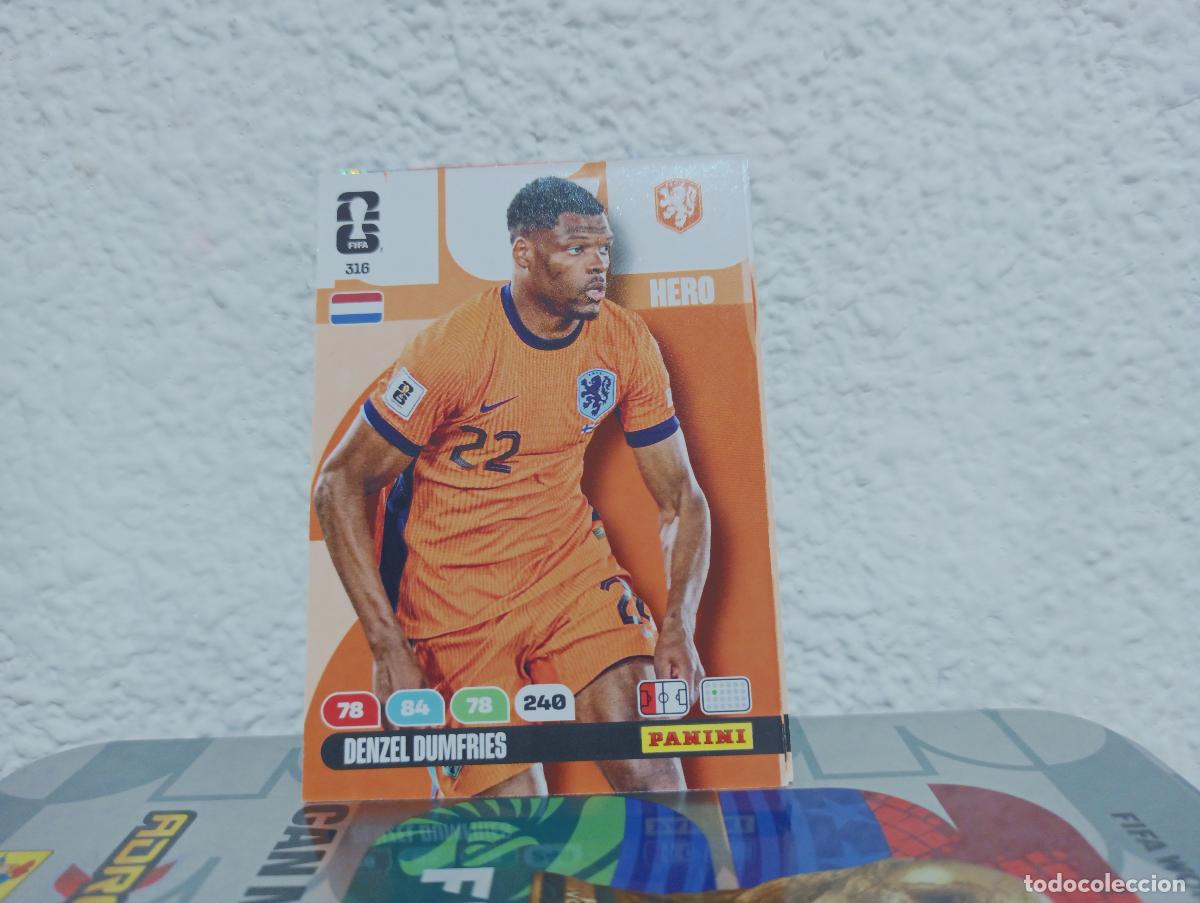 Collectable Antique Stickers: 316 DENZEL DUMFRIES DEFENSA PA&Iacute;SES BAJOS PANINI WORLD CUP 26 25 26