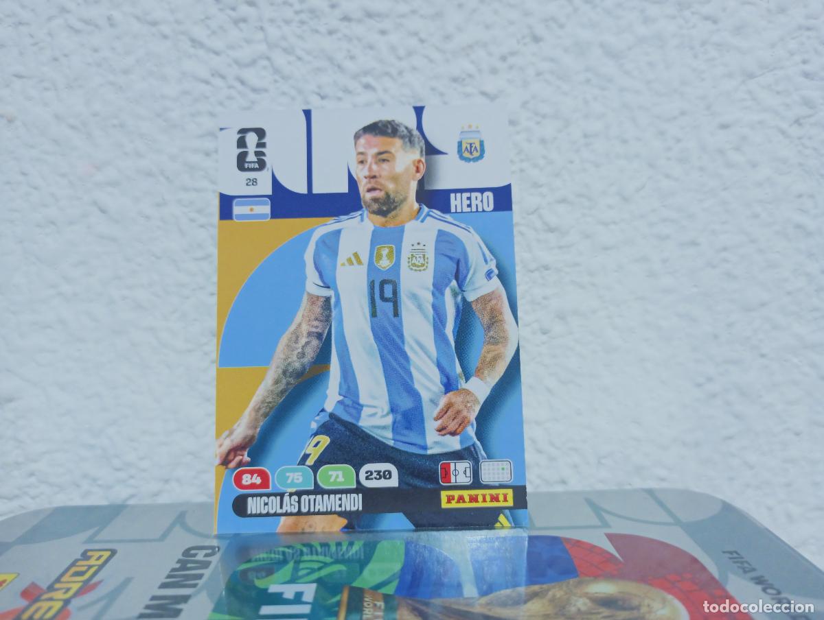 Collezionismo Figurine antiche: 28 NICOL&Aacute;S OTAMENDI DEFENSA ARGENTINA PANINI WORLD CUP 26 25 26