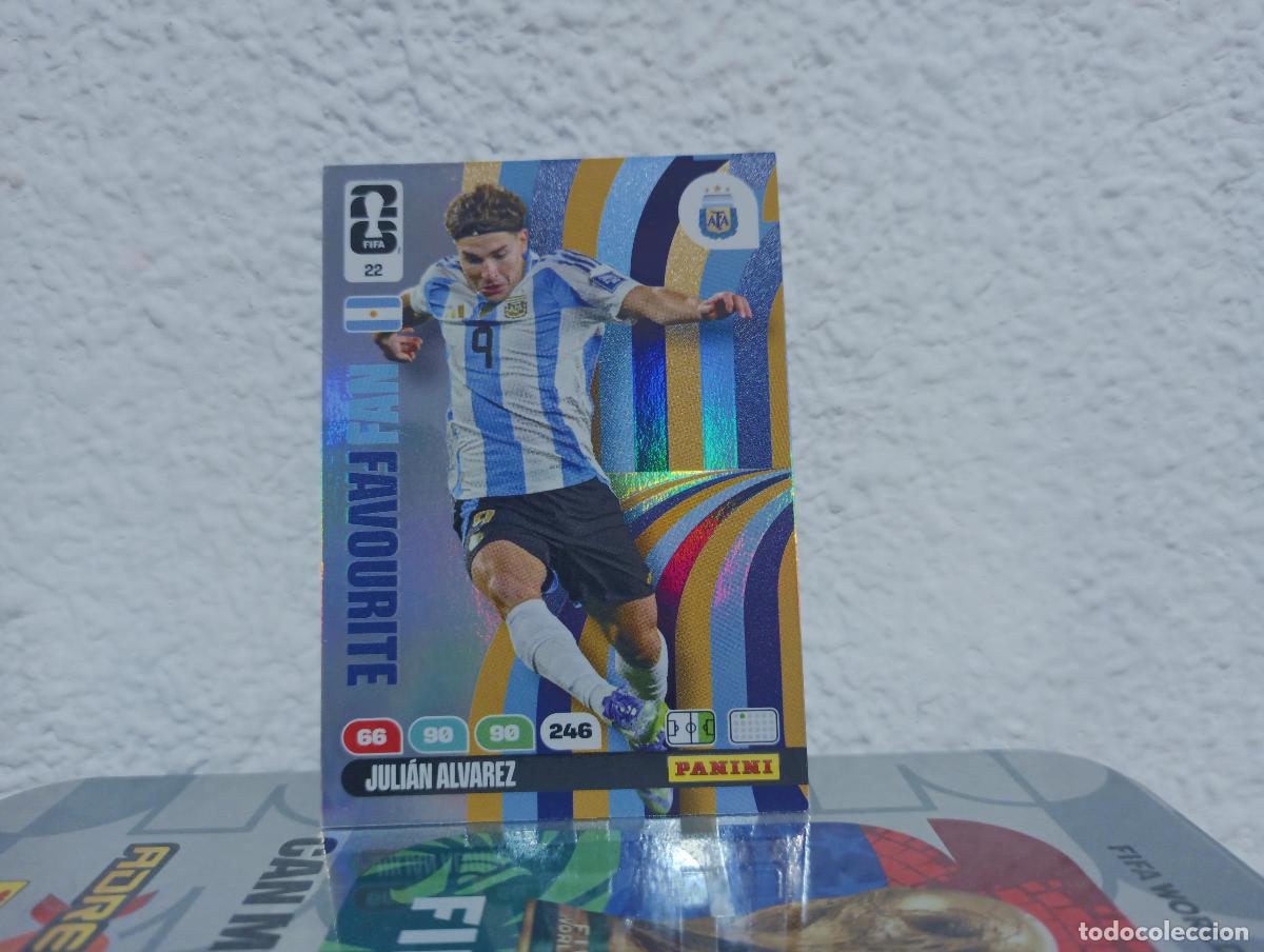Collezionismo Figurine antiche: 22 JULI&Aacute;N &Aacute;LVAREZ FAN FAVOURITE ARGENTINA PANINI WORLD CUP 26 25 26