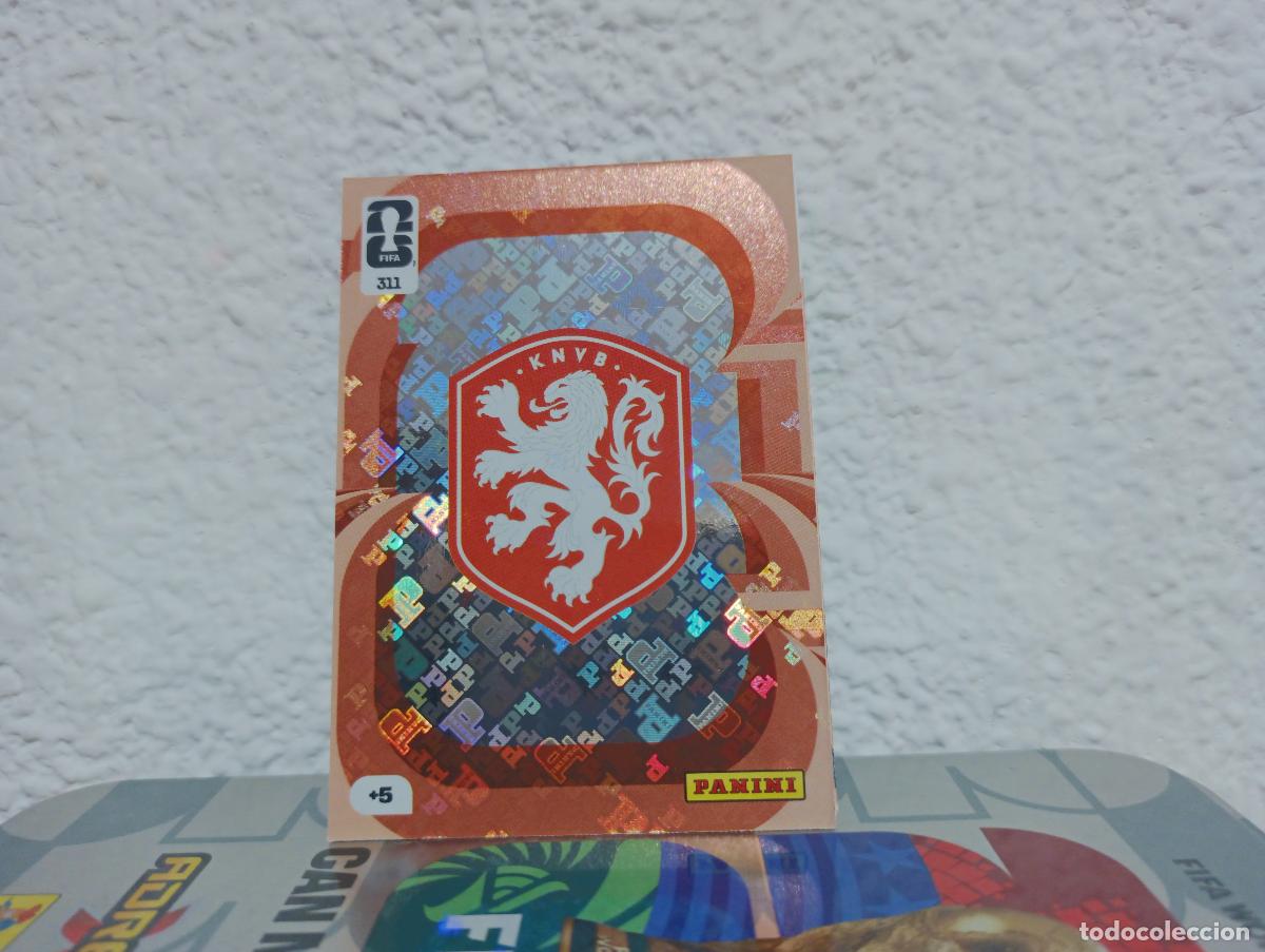 Sammeln alte Sammelbilder: 311 TEAM CREST ESCUDO PA&Iacute;SES BAJOS PANINI WORLD CUP 26 25 26
