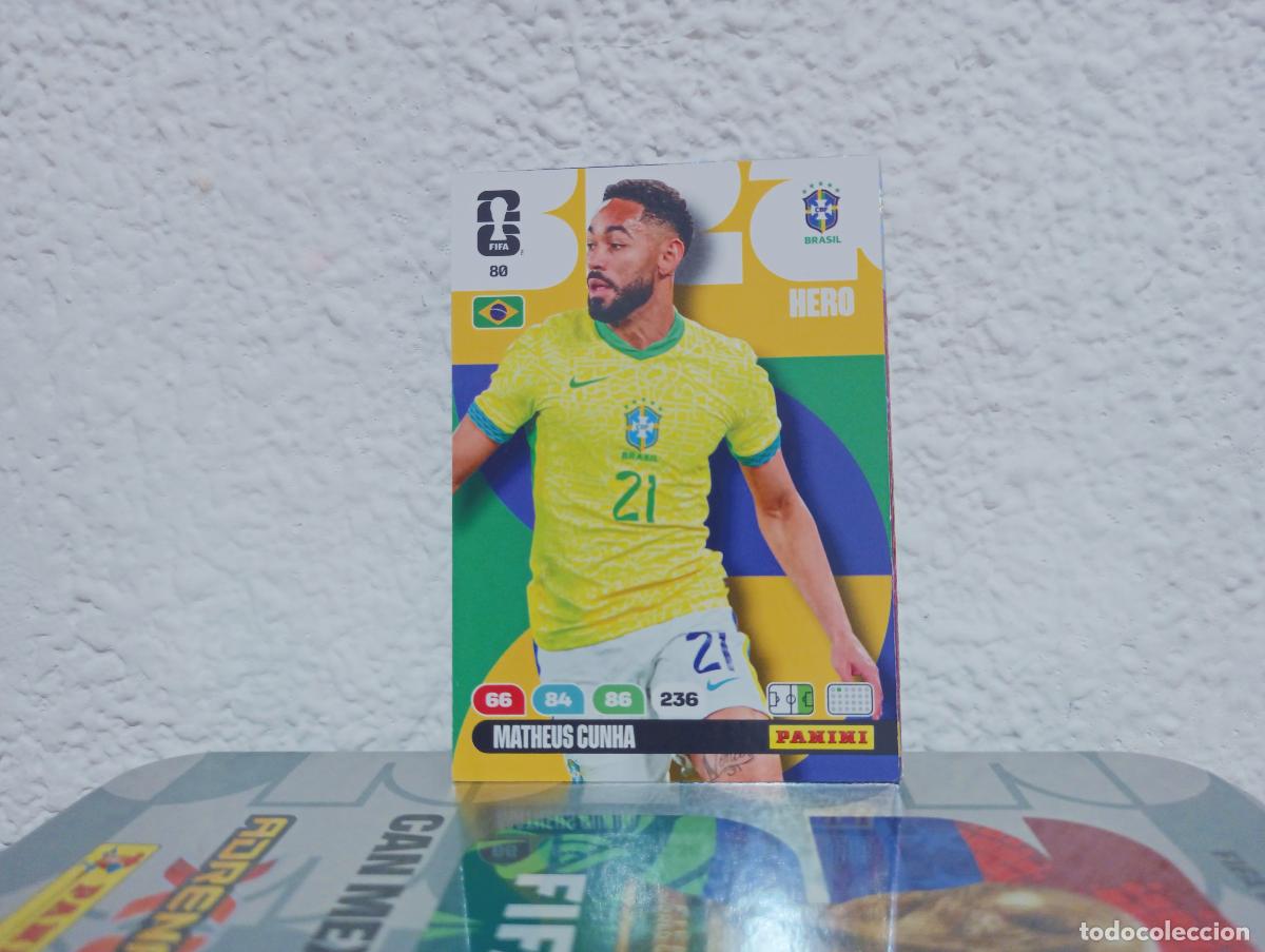 Coleccionismo Cromos antiguos: 80 MATHEUS CUNHA DELANTERO BRASIL PANINI WORLD CUP 26 25 26