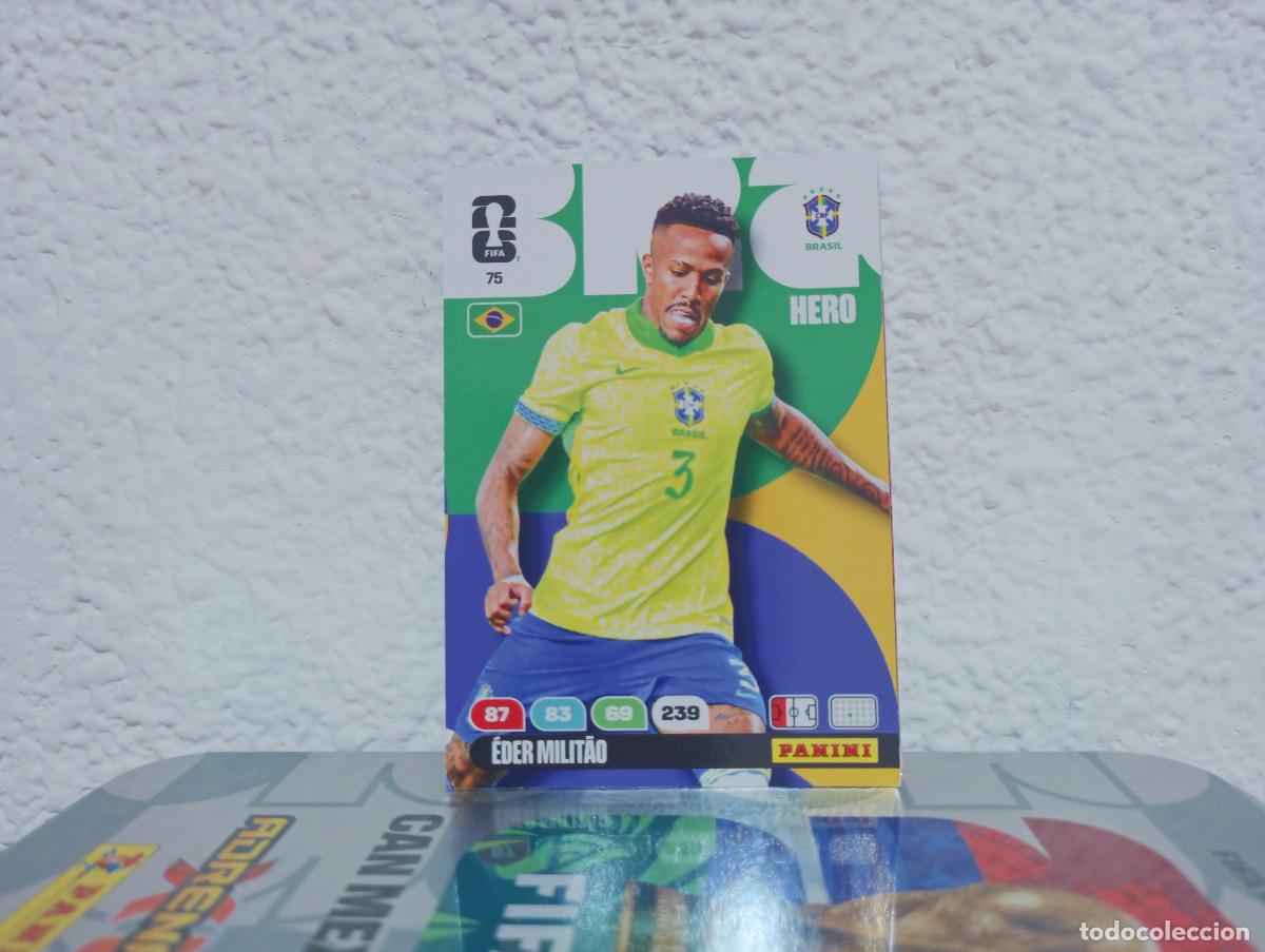 Coleccionismo Cromos antiguos: 75 &Eacute;DER MILIT&Atilde;O DEFENSA BRASIL PANINI WORLD CUP 26 25 26