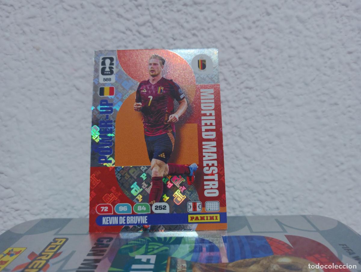 Coleccionismo Cromos antiguos: 569 KEVIN DE BRUYNE MIDFIELD MAESTRO B&Eacute;LGICA PANINI WORLD CUP 26 25 26