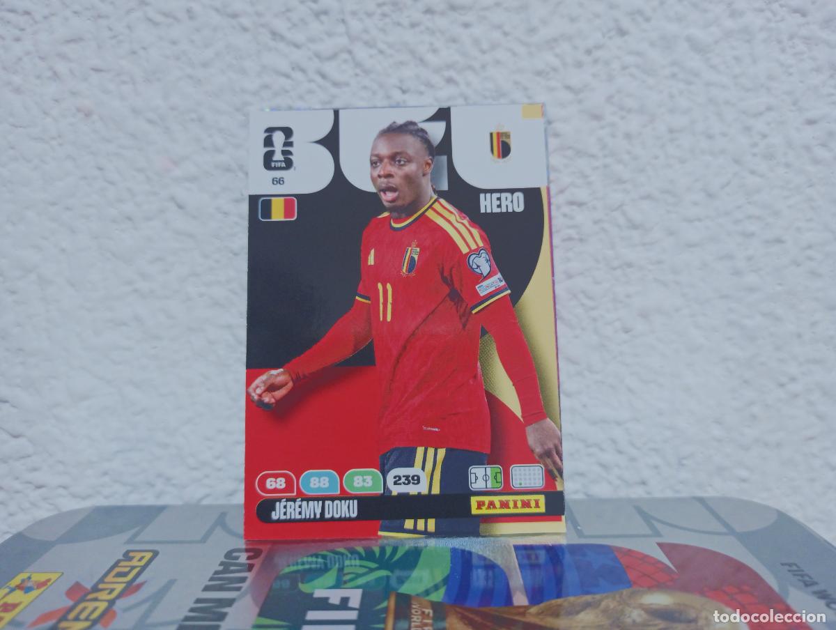 Coleccionismo Cromos antiguos: 66 J&Eacute;R&Eacute;MY DOKU DELANTERO B&Eacute;LGICA PANINI WORLD CUP 26 25 26