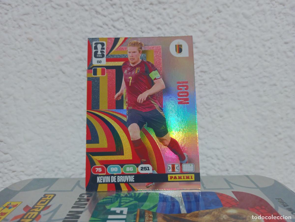 Coleccionismo Cromos antiguos: 60 KEVIN DE BRUYNE ICON B&Eacute;LGICA PANINI WORLD CUP 26 25 26