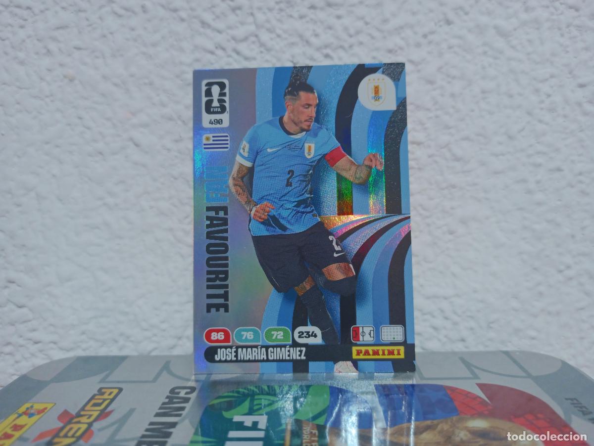 Coleccionismo Cromos antiguos: 490 JOS&Eacute; MAR&Iacute;A GIM&Eacute;NEZ FAN FAVOURITE URUGUAY PANINI WORLD CUP 26 25 26