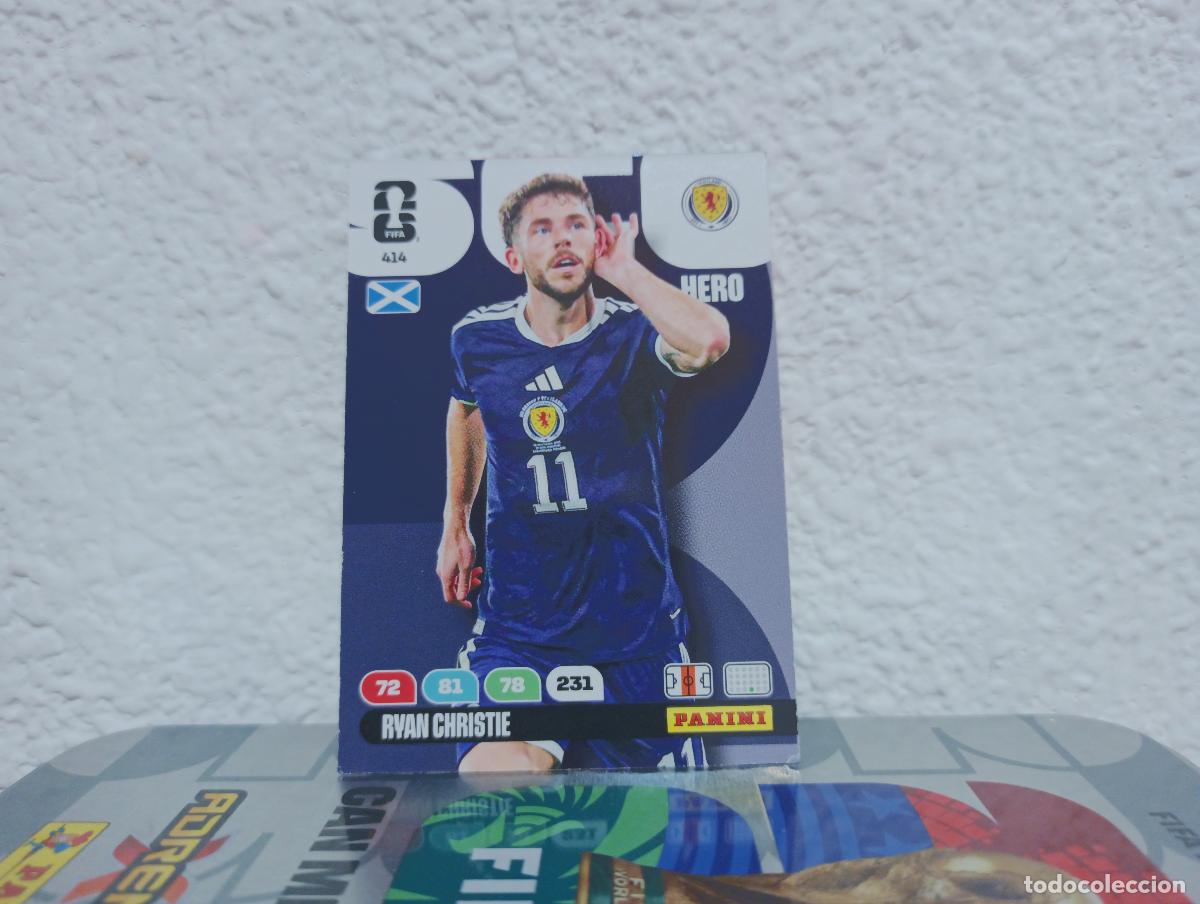 Coleccionismo Cromos antiguos: 414 RYAN CHRISTIE CENTROCAMPISTA ESCOCIA PANINI WORLD CUP 26 25 26