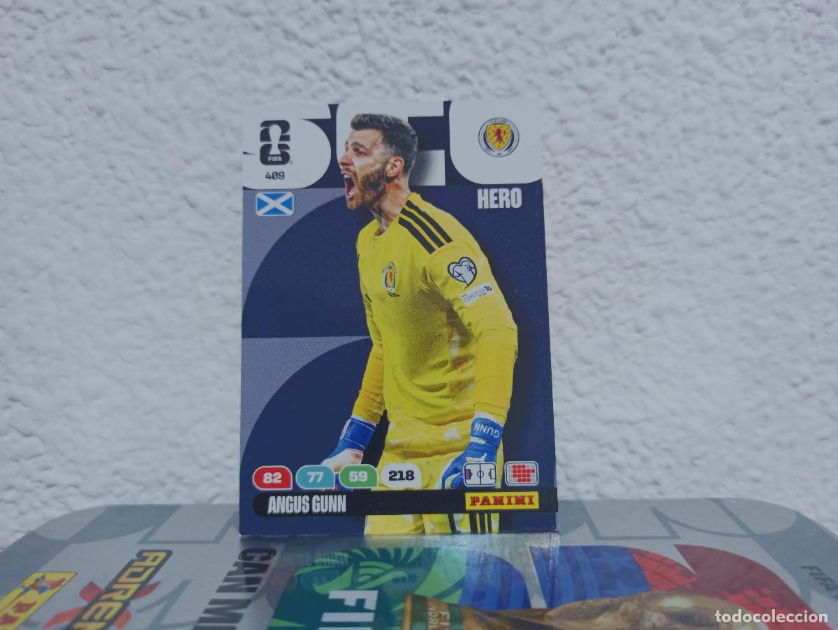 Coleccionismo Cromos antiguos: 409 ANGUS GUNN PORTERO ESCOCIA PANINI WORLD CUP 26 25 26