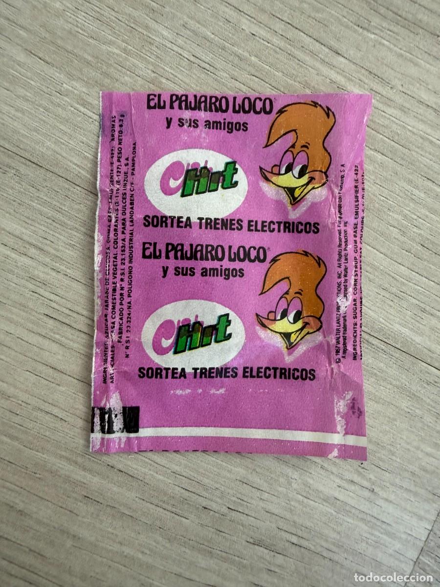 Coleccionismo Cromos antiguos: Envoltorio chicle HIT - El P&aacute;jaro Loco