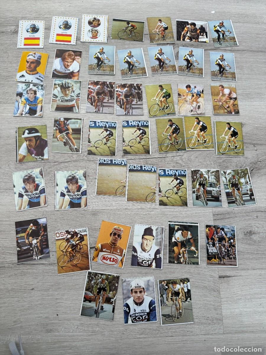 Coleccionismo Cromos antiguos: 44 cromos Vuelta Ciclista &ndash; Ases Internacionales del Pedal (Hueso / J. Merchante)